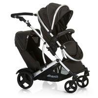 hauck duett 2 tandem pushchair black new