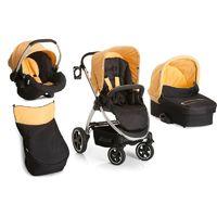 Hauck Priya Trio Travel System-Caviar/Banana (New)