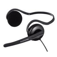 hama black stripe pc neckband stereo headset black 00053979