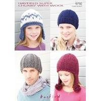 Hats in Hayfield Super Chunky With Wool (9750)