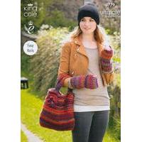 Hat, Bag, Leg and Wristwarmers In King Cole Ultimate (3779)