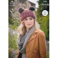 hats and snood in king cole ultimate 3786