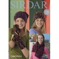 Hats, Scarf and Wrist Warmers in Sirdar Caboodle (7841)