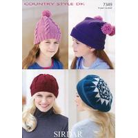 Hats in Sirdar Country Style DK (7349)