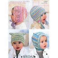 hats in sirdar snuggly baby crofter dk 1257