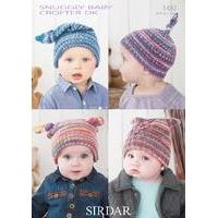 hats in sirdar snuggly baby crofter dk 1482