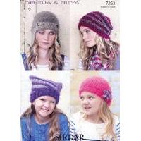 Hats in Sirdar Ophelia and Freya (7263)