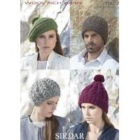 Hats in Sirdar Wool Rich Aran (7182)