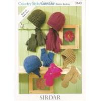 Hats and Gloves in Sirdar Country Style DK and Wash \'n\' Wear Double Crepe DK (5840)