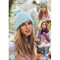 Hat, Headband, Welly Toppers & Fingerless Mitts in Stylecraft Alpaca Tweed DK (9016)