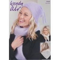 Hat, Scarf, and Cravat in Wendy Air (5939)