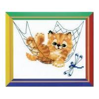 Happy Bee Cross Stitch Kits for Beginners Quiet Time 12.5cm x 15cm