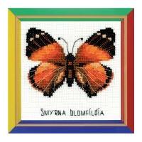 Happy Bee Cross Stitch Kits for Beginners Nymphalidae Butterfly 12.5cm x 16.5cm