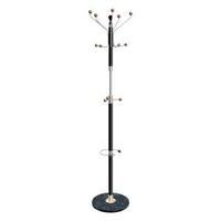 Hat and Coat Stand Chrome Tubular Steel with Umbrella Holder 8 Pegs 5