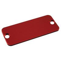 hammond 1455ralrd 10 aluminium end panel 15 x 165 x 305mm red