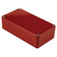 Hammond 1590BRD Aluminium \'Stomp Box\' Enclosure Red (112 x 60 x 31mm)