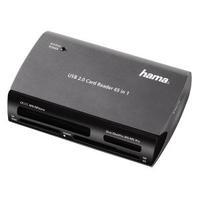 hama 65 in 1 card reader usb 20 led indicator blacksilver 00049009