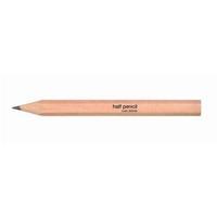 Half Pencil Wooden Half-length HB Plain Pack of 144 Pencils 28STK032