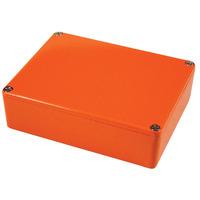 Hammond 1590BBOR Aluminium \'Stomp Box\' Enclosure Orange (119 x 94 ...