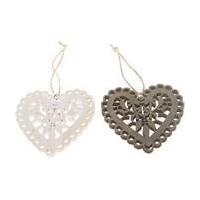Hanging Heart 10 cm 2 Pack