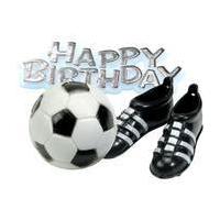 Happy Birthday Football Boots Cake Topper