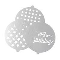 happy birthday cake stencils 3 pack