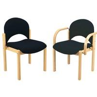 Harlekin Reception Chair with Arms & Beech legs