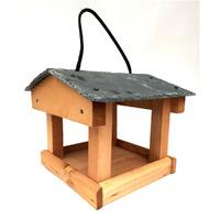 Hanging Bird Table with Slate Roof