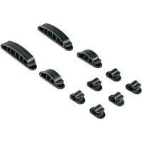 Hama Easy Clip Cable Fastener Black Pack of 10