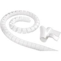 Hama Cable Bundle Tube Easy Cover, 1.5 m, 30 mm, white Hama Easy Cover Kabelbündelschlauch