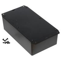 hammond 1591xxeflbk frabs enclosure flanged lid 193 x 113 x 61mm black