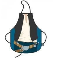 han solo star wars character apron