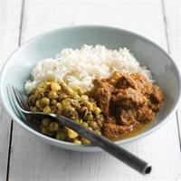 Halal Dal Gosht & Corn Peas Methi with Jeera Rice