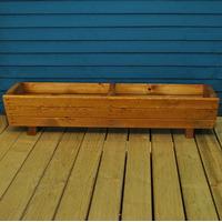 Harlow Wooden Trough Garden Planter by Tom Chambers