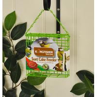 hanging suet cake bird feeder by kingfisher