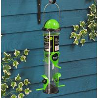 Hanging Roll Top 4-port Seed Bird Feeder by Tom Chambers