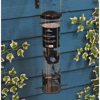 Hanging Tube 4-port Seed Bird Feeder by Tom Chambers