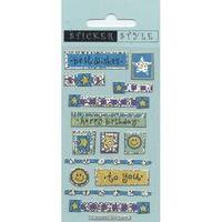 Happy Birthday - Foil Craft Sticker Pack - Sticker Style