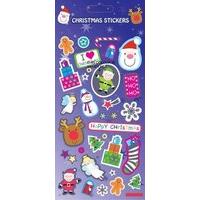 Happy Christmas Foil Stickers