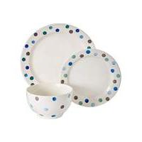 Handpainted Spots 12pc Dinner Set