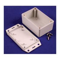 hammond 1591xxlflgy frabs enclosure flanged lid 87 x 57 x 39mm grey