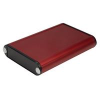 hammond 1455b1002rd aluminium enclosure 100 x 717 x 19mm red