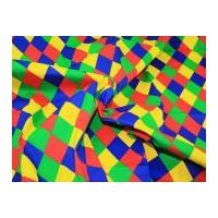 Harlequin Diamonds Cotton Drill Fabric Multicoloured