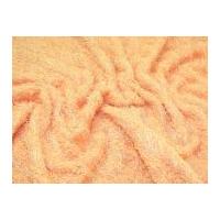 Hairy Eyelash Knitted Fur Effect Dress Fabric Apricot