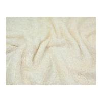 hairy eyelash knitted fur effect dress fabric cream