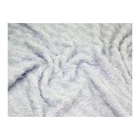 Hairy Eyelash Knitted Fur Effect Dress Fabric Pale Blue