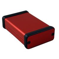 hammond 1455c801rd aluminium instrument enclosure 80 x 54 x 23mm red