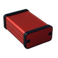 hammond 1455d601rd aluminium instrument enclosure 60 x 45 x 25mm red