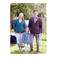 Hayfield Family Cardigans Bonus Knitting Pattern 9695 Aran