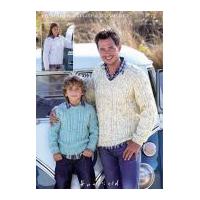 Hayfield Family Sweaters Bonus Knitting Pattern 9568 Aran